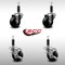 Service Caster 3'' SS Phenolic Wheel Swivel 1'' Expand Stem Caster Set 2 Brakes, 4PK SCC-SSEX20S314-PHS-2-TLB-2-1 - alternate 4